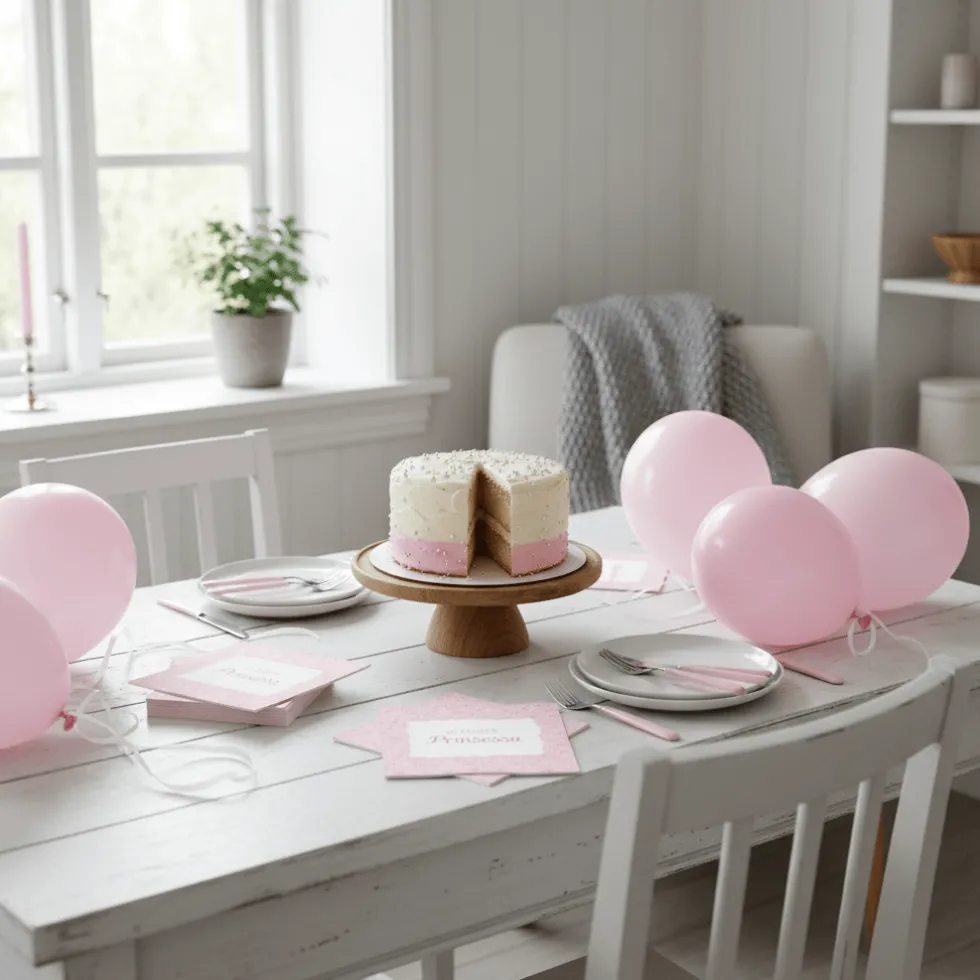 20-pk Servietter til dåp, rosa