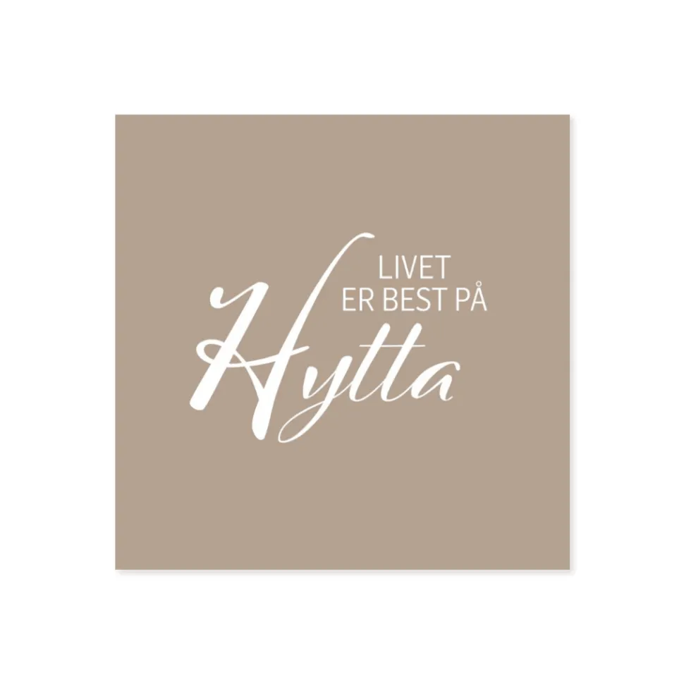 20-pk Servietter til hytta, beige