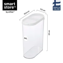 4-pk SmartStore Flip oppbevaringsboks med lokk