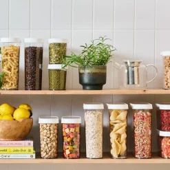 4-pk SmartStore Flip oppbevaringsboks med lokk