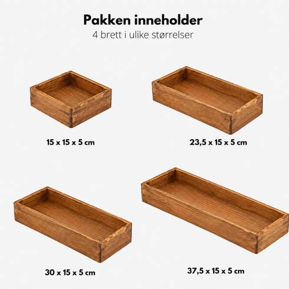 4-pk Stabelbar organiseringsett