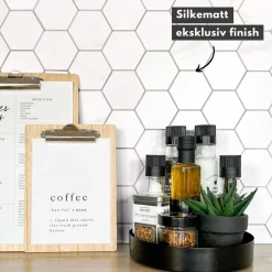 10-pk Stein hexagon marmor veggfliser