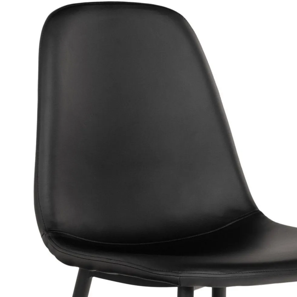 2-pk Stockholm spisestol sort