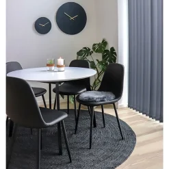 2-pk Stockholm spisestol sort