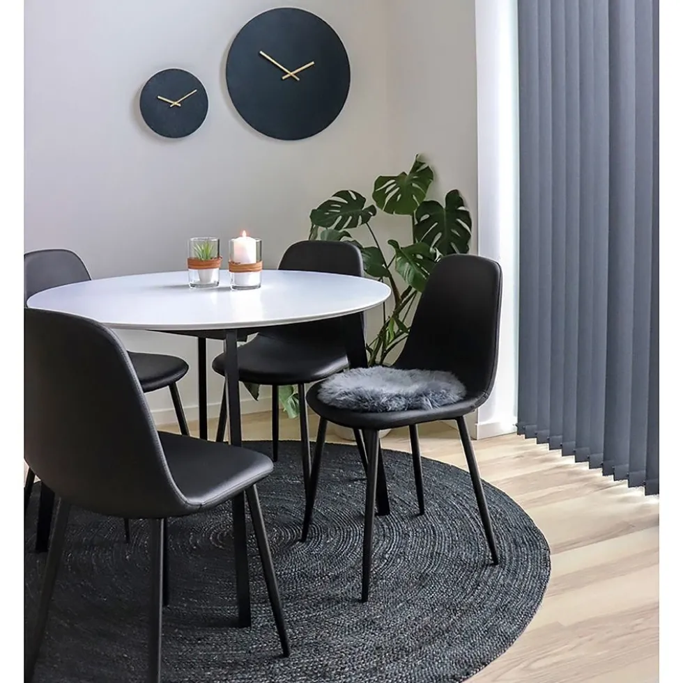 2-pk Stockholm spisestol sort