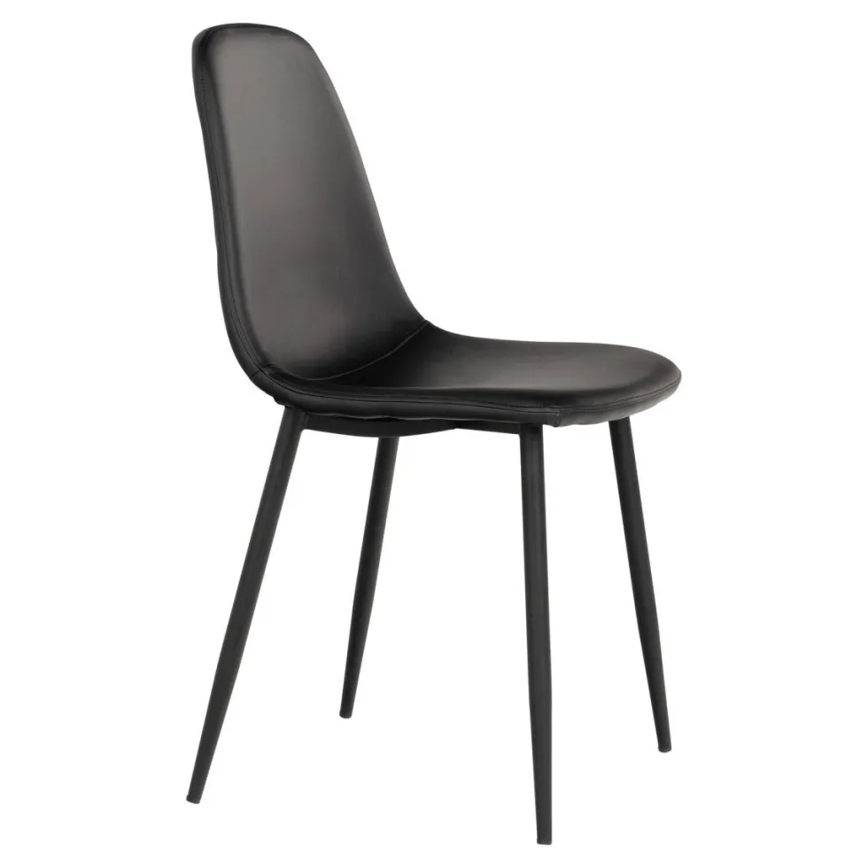 2-pk Stockholm spisestol sort