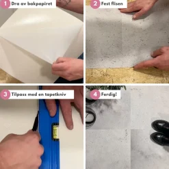8-pk Sydney selvklebende fliser