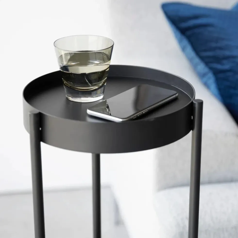 Plantestativ med hjul sort