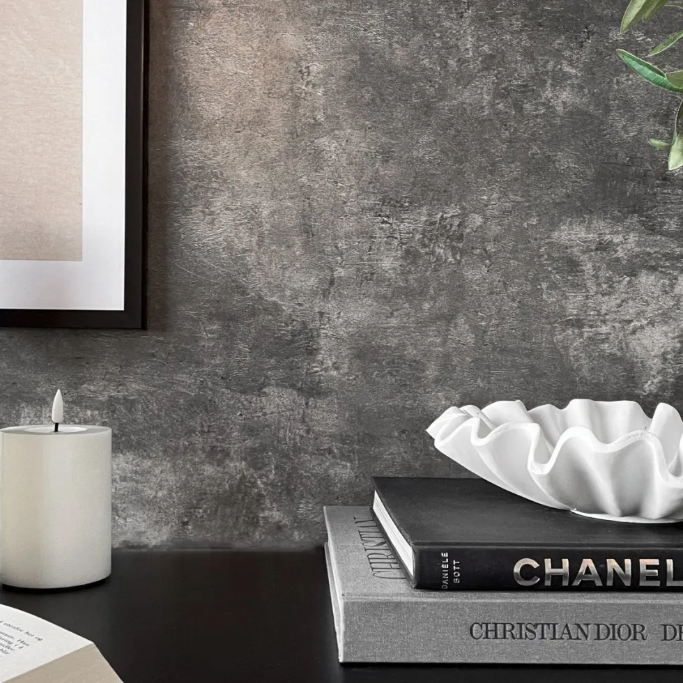 Premium Limewash antrasitt kontaktplast