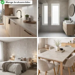 Premium Limewash beige kontaktplast