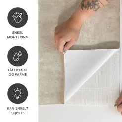 Premium Limewash beige kontaktplast