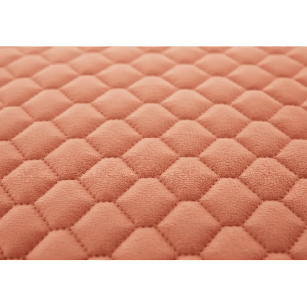 Putetrekk bikube velur rosa 45 x 45 cm