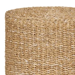 Rivera puff naturell ø40 cm