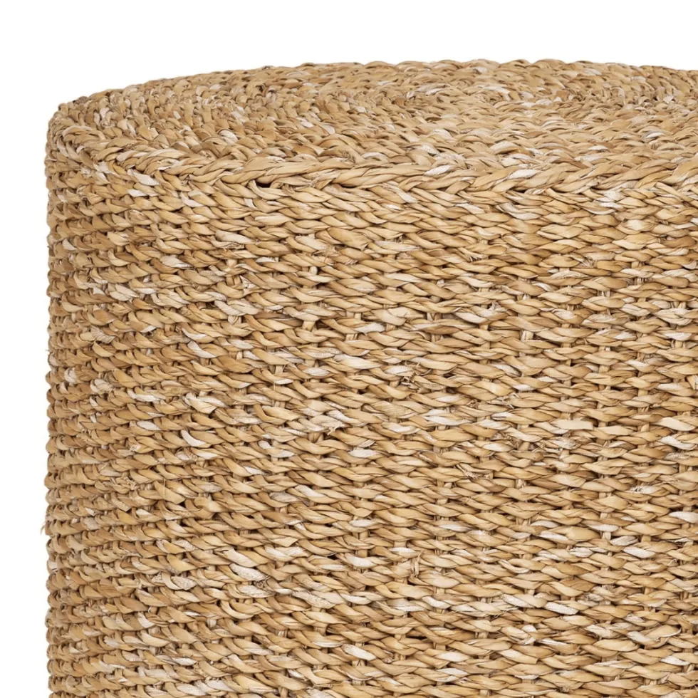 Rivera puff naturell ø40 cm