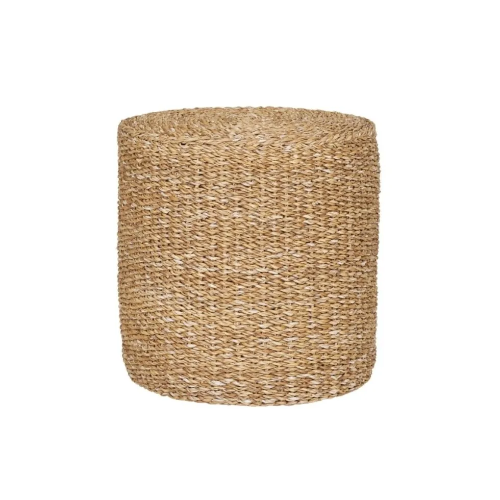 Rivera puff naturell ø40 cm