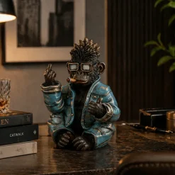 Rockeape figur blå/svart