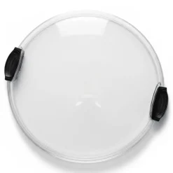 Rundt serveringsbrett i bambus med 5 rom og lokk 35,5 cm