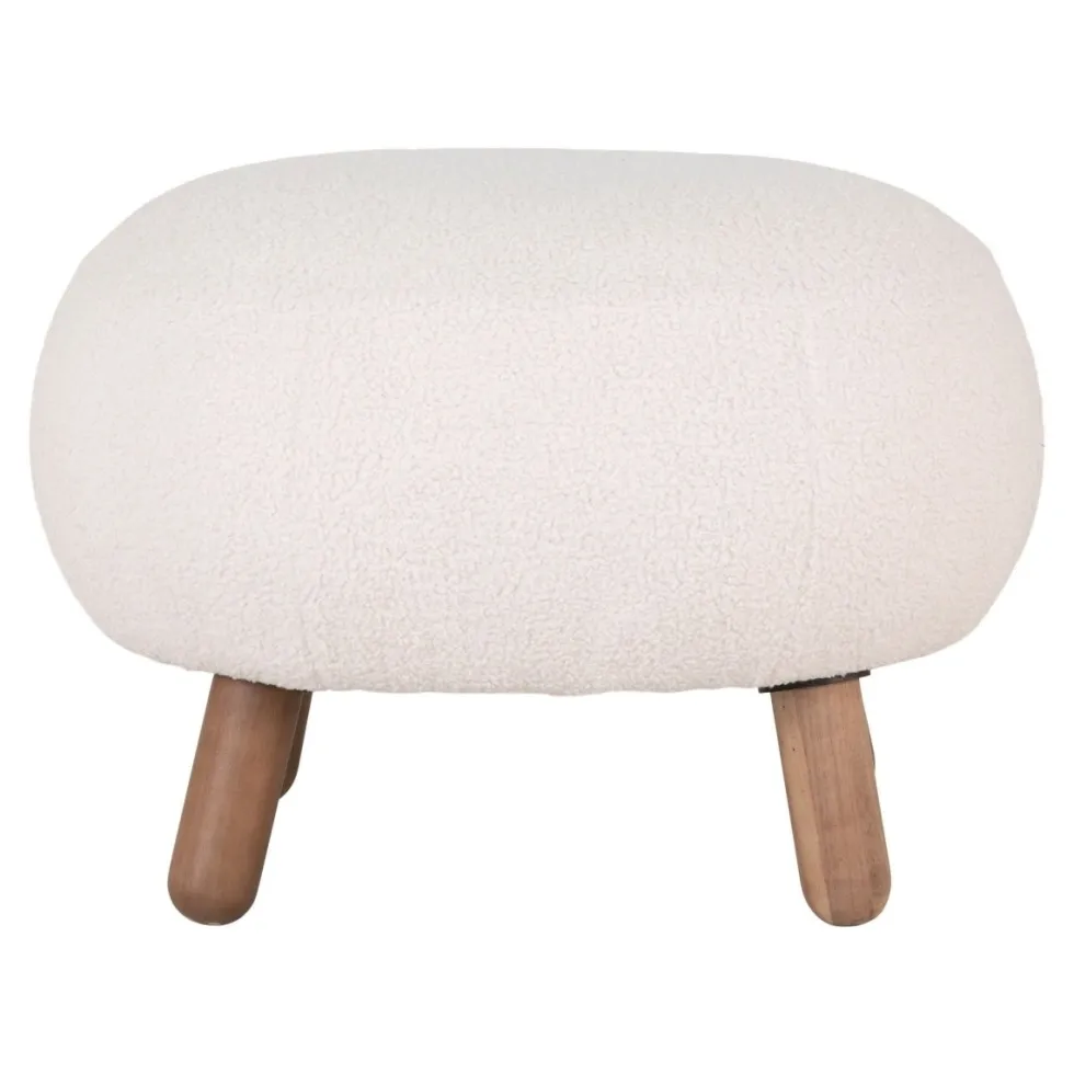 Savona puff hvit 47 x 41,5 cm