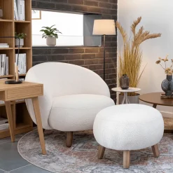 Savona sett lounge stol med puff