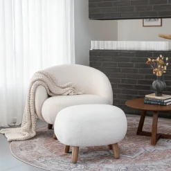 Savona sett lounge stol med puff