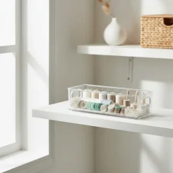 Sett med oppbevaringsbokser transparent