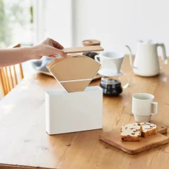 Sett med oppbevaring til kaffe hvit 3 deler