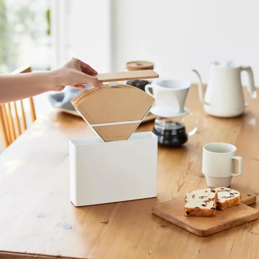 Sett med oppbevaring til kaffe hvit 3 deler