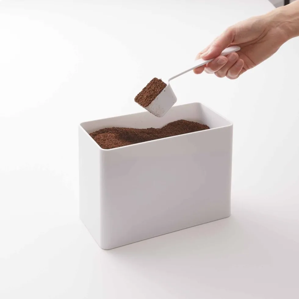 Sett med oppbevaring til kaffe hvit 3 deler