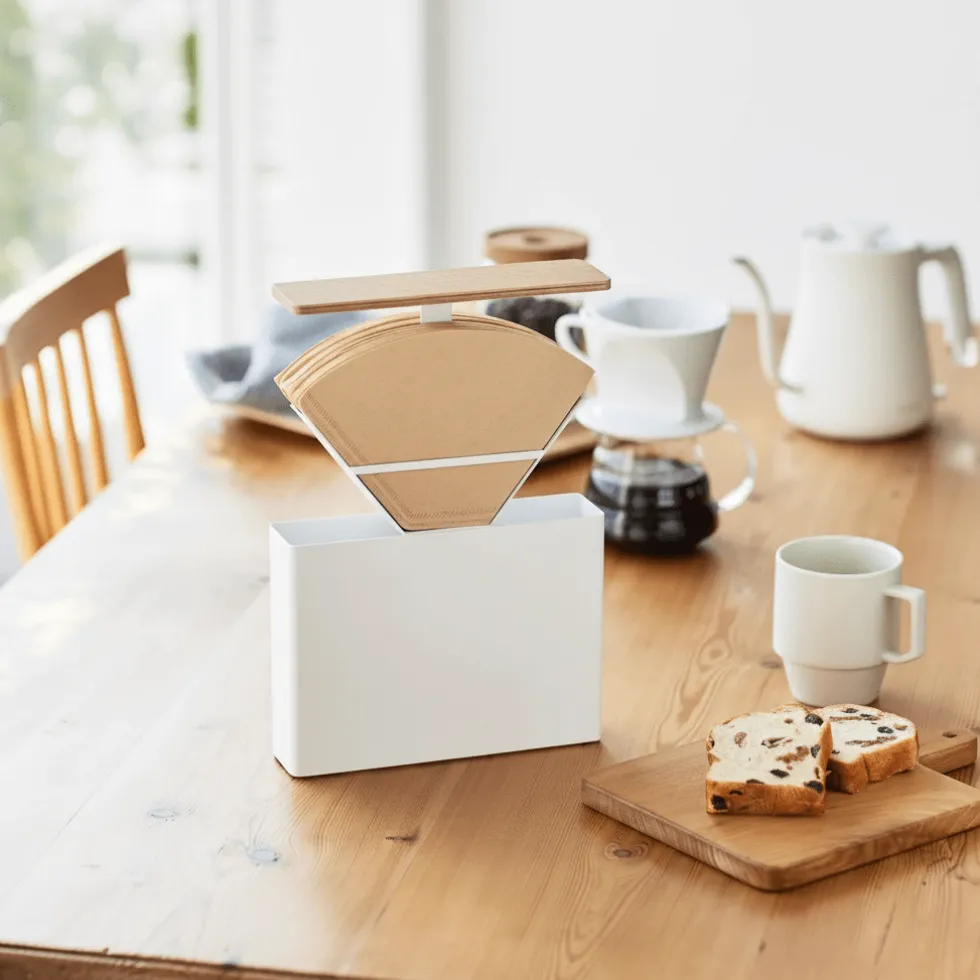 Sett med oppbevaring til kaffe hvit 3 deler