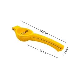 Sitronpresse i metall gul 22,5 cm fra KitchenCraft