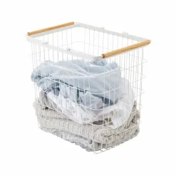 Skittentøyskurv stor hvit 41,5 x 38,5 cm