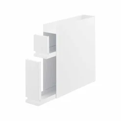 Skyvbar krydderhylle hvit magnetisk 50 x 52,5 cm