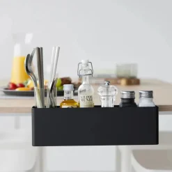 Smart oppbevaringsboks til bord, sort 30 x 10 cm