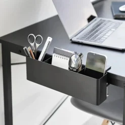 Smart oppbevaringsboks til bord, sort 30 x 10 cm
