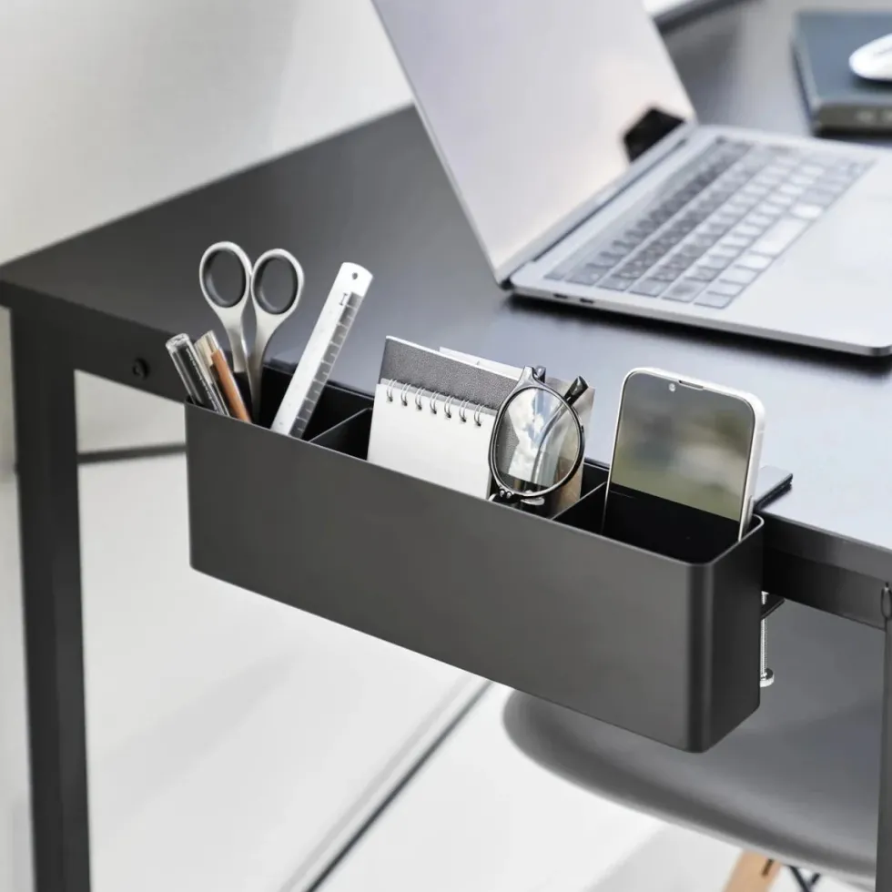 Smart oppbevaringsboks til bord, sort 30 x 10 cm