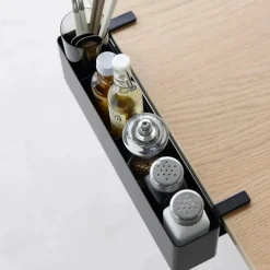 Smart oppbevaringsboks til bord, sort 30 x 10 cm
