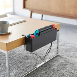Smart oppbevaringsboks til bord, sort 30 x 10 cm