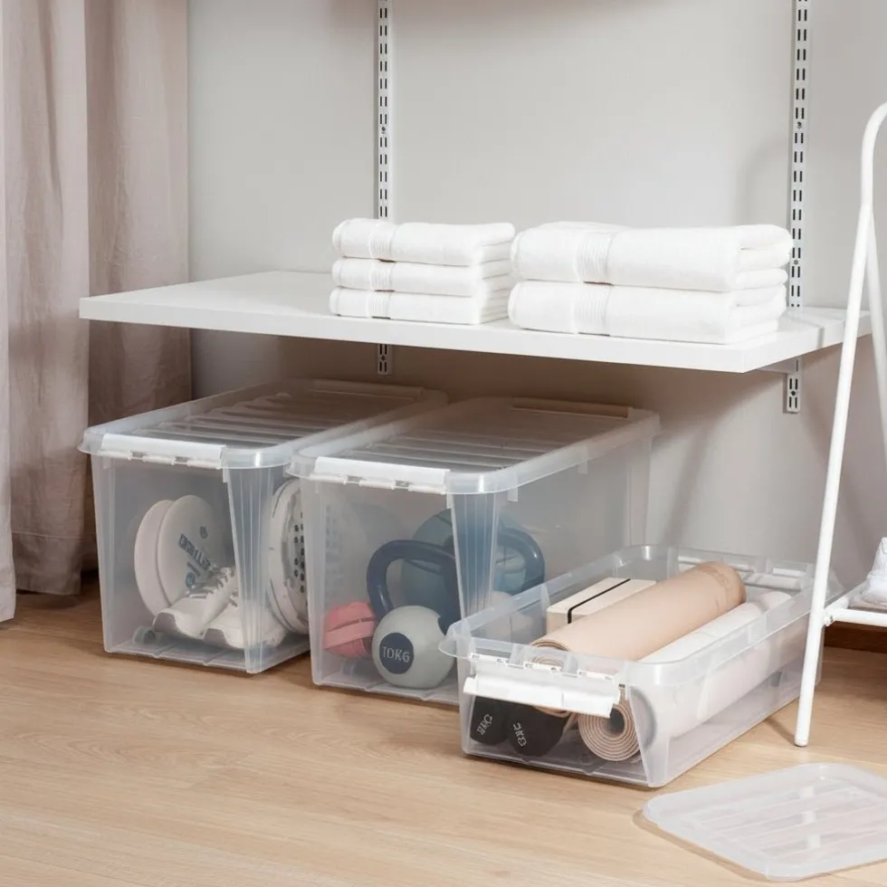 SmartStore™ Classic oppbevaringsboks med hjul og lokk 70 L