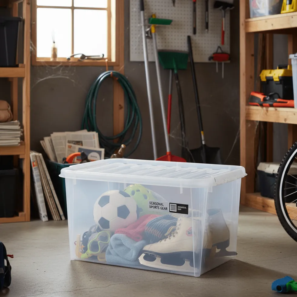 SmartStore™ Classic oppbevaringsboks med hjul og lokk 70 L