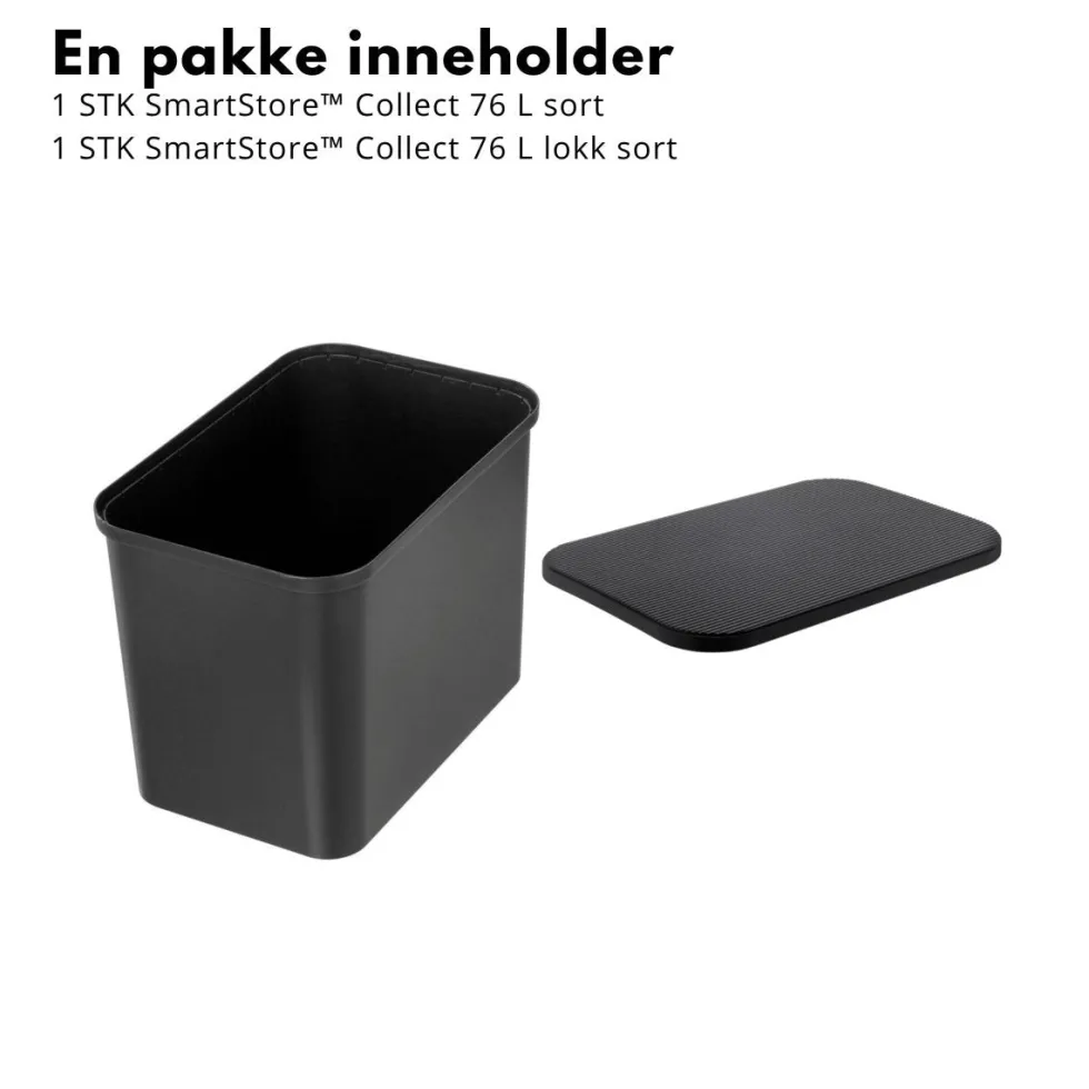 SmartStore™ Collect 76 L + Lokk sett sort