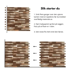 Sofie stav selvklebende veggfliser