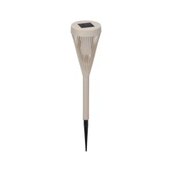 Solcellelykt beige 8 x 47 cm