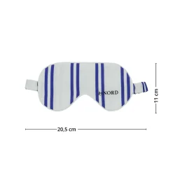 Sovemaske blå striper