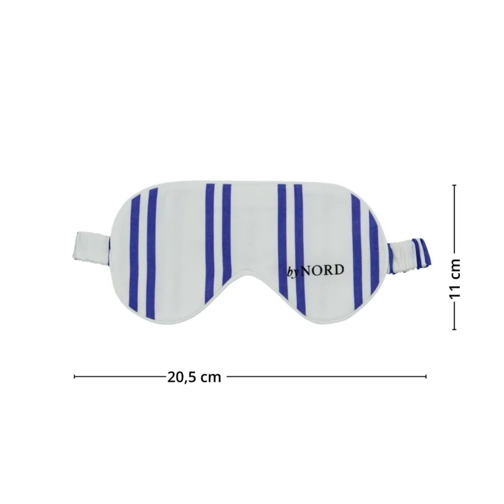 Sovemaske blå striper