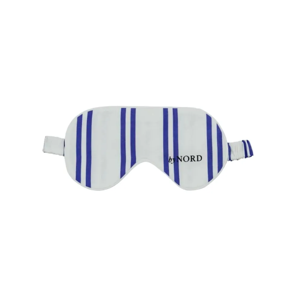 Sovemaske blå striper