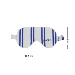 Sovemaske blå striper