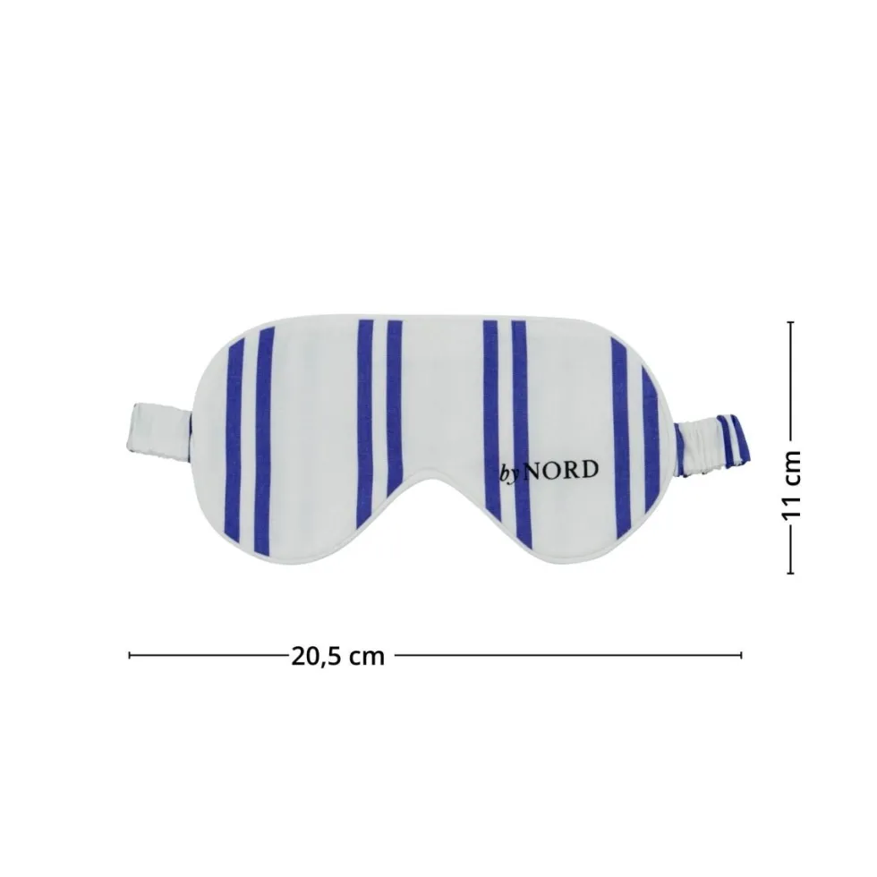 Sovemaske blå striper