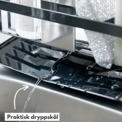 Såpeholder med dryppskål sort