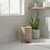 Søppelbøtte 3 liter metall/bambus beige