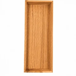Stabelbar organiseringsbrett i tre/akasie 37,5 x 15 x 5 cm
